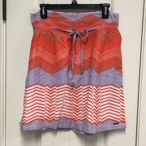 A line striped skirt
